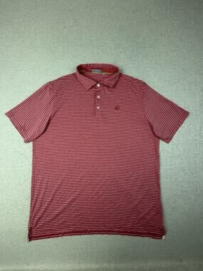 tasc Performance Maker’s Mark Polo Men’s XXL Red Stripe Bourbon Golf Shirt